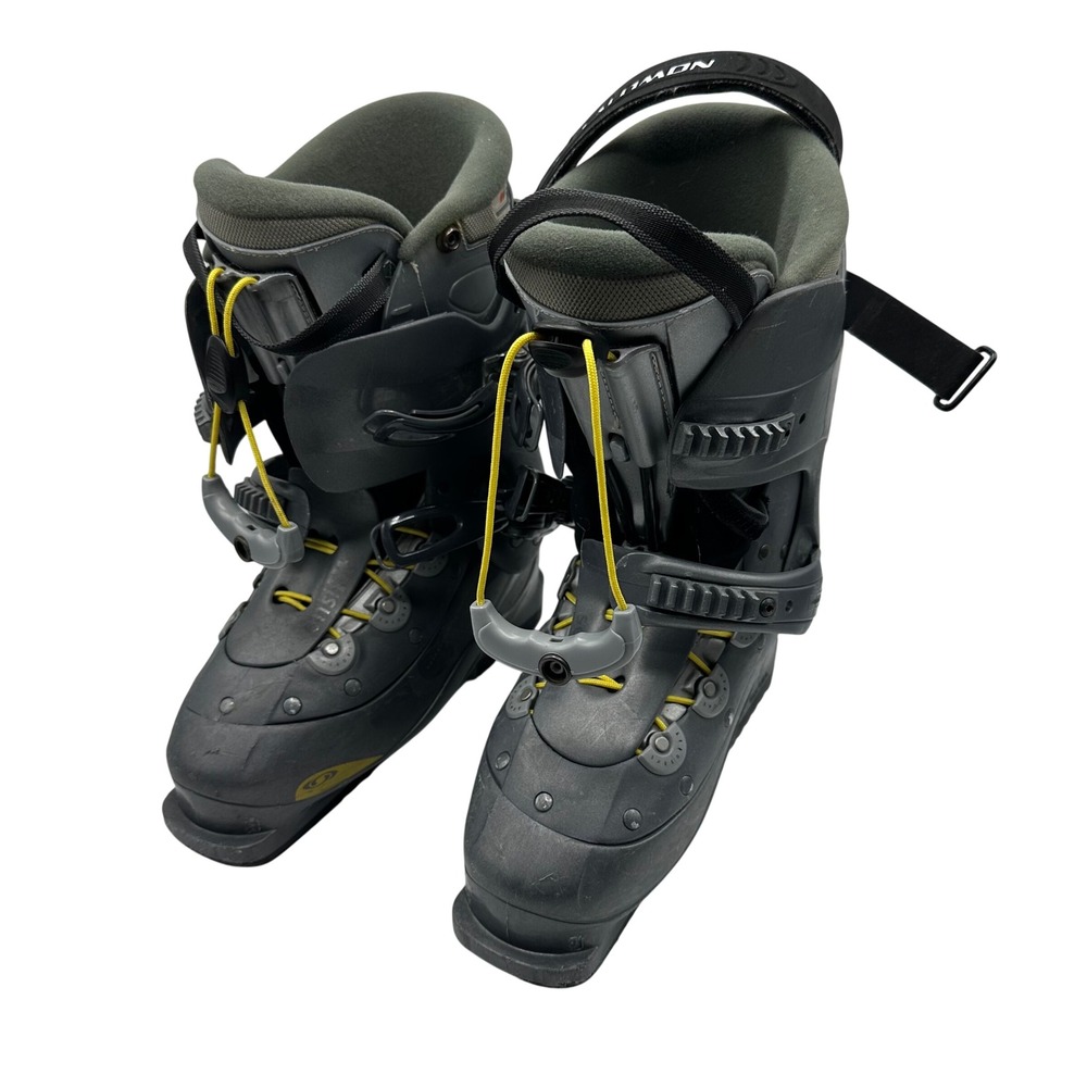 Salomon Verse Men's Downhill Ski Boots Grey Yellow Size 26.5 US 8.5 UK 8 EU 42